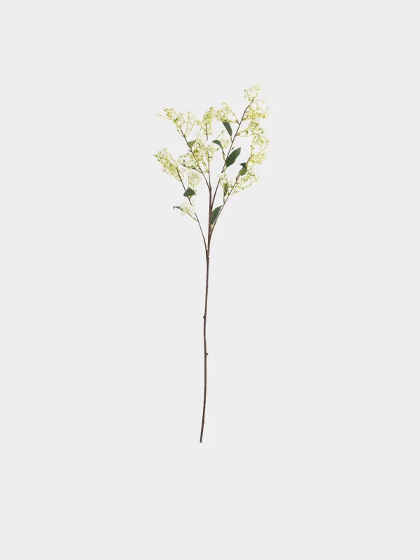 Decorative branch, 90 cm, plastic / polyester, White Cherry Blossom branch, Flower garden, image-0
