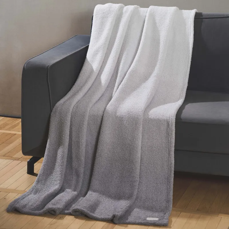 Blanket, 130x170 cm, double-sided, polyester, light gray, Neutral