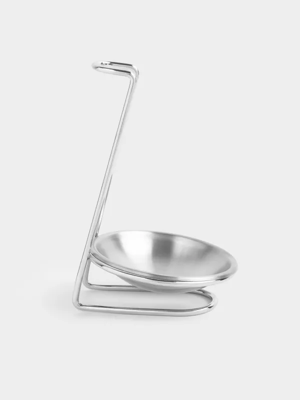 Ladle/spoon stand, 18 cm, with handle, steel, Egoist, image-2