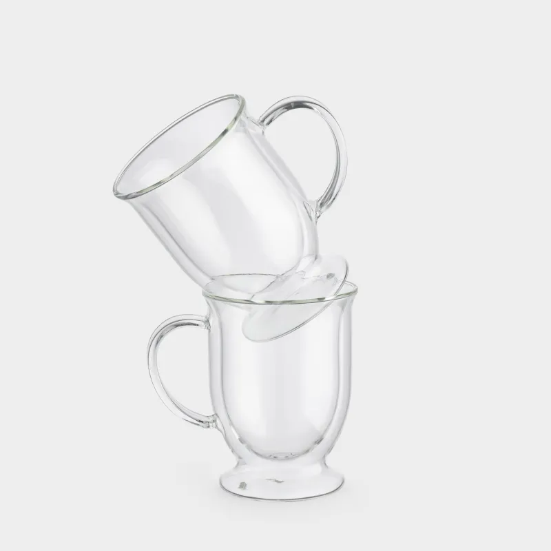 Mug, 350 ml, 2 pcs, on a leg, glass B, Air