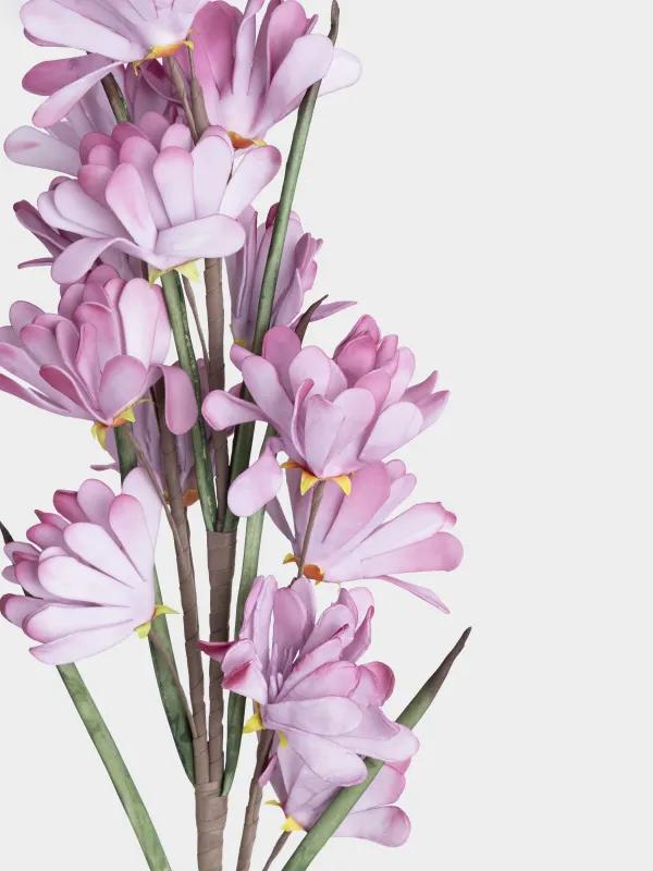 Decorative branch, 90 cm, EVA, Purple gladioli, Flower garden, image-2