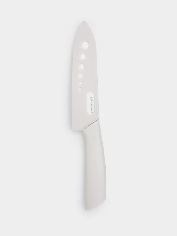 Slicing knife, 15 cm, with case, ceramic / plastic, milk, Regular, image-5