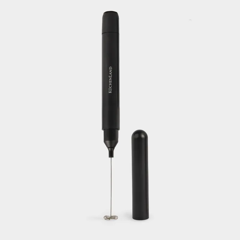 Milk frother, 24cm, submersible, in a case, plastic/steel, black, Liberica