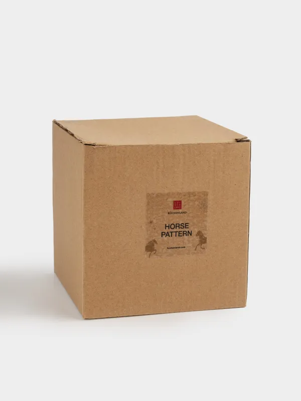 Mug, 500 ml, ceramic, milky, Horse, Horse pattern, image-5