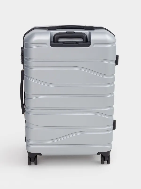 Suitcase M, 45x25x67 cm, 3,4 kg, with lock, plastic, graphite, Travel comfort, image-4