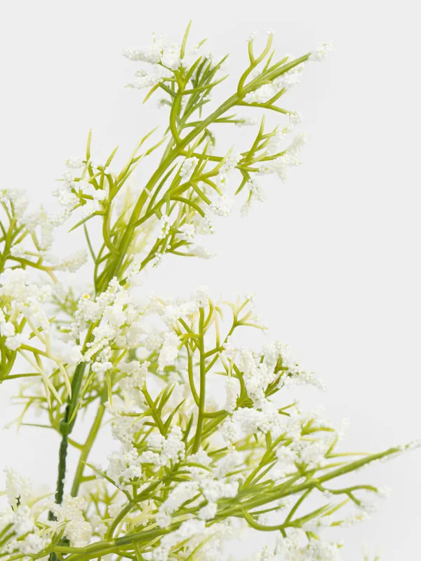 Decorative bouquet, 34 cm, plastic / paper, White flowers, Flower garden, image-2