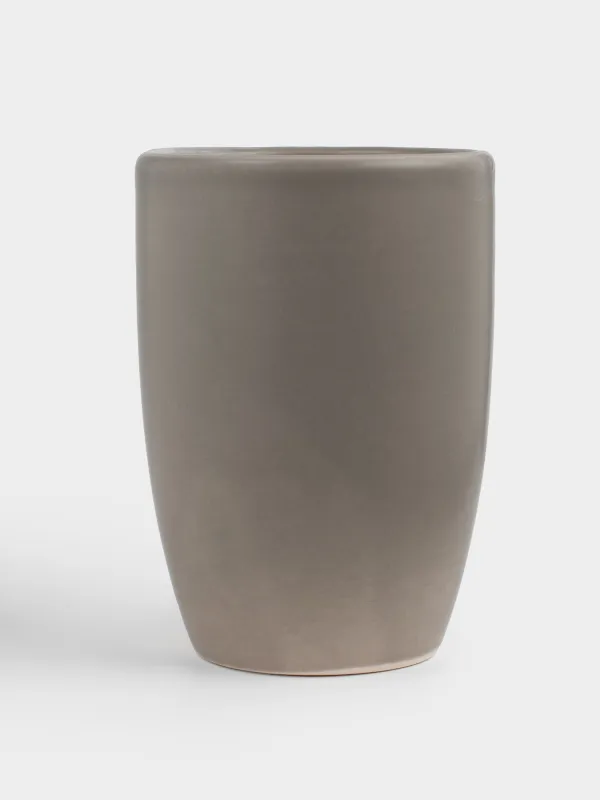 Bathroom glass, 10 cm, ceramic, beige-gray, Giza, image-3