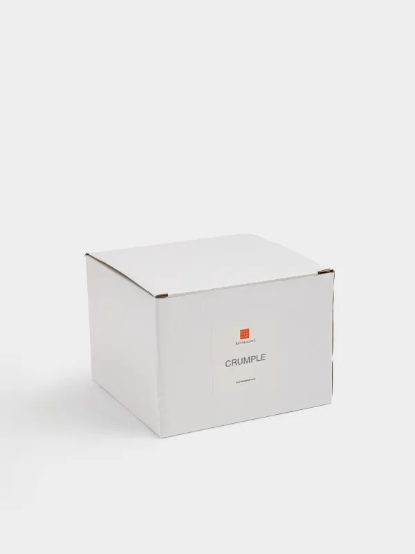 Bowl, 14x6 cm, 450 ml, ceramic, milky, Wavy edge, Crumple, image-4