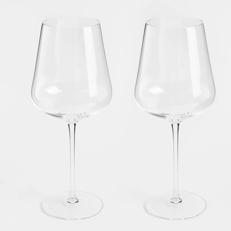 White wine glass, 480 ml, 2 pcs, crystal glass, Ferentino