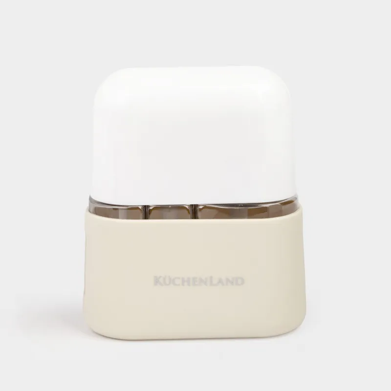 Travel bottle set, 3 pcs, with dispenser, in case, plastic, beige, Travel comfort