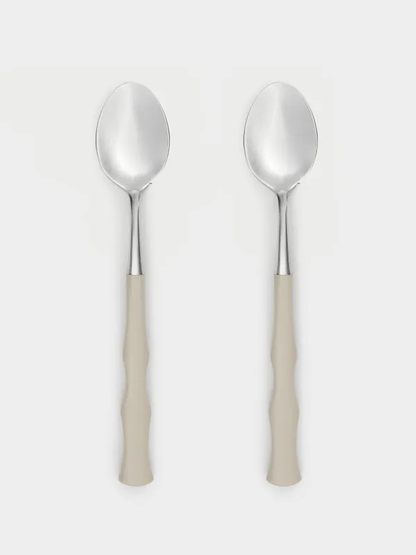 Tea spoon, 2 pcs, steel / plastic, beige, Bends, Toronto, image-4