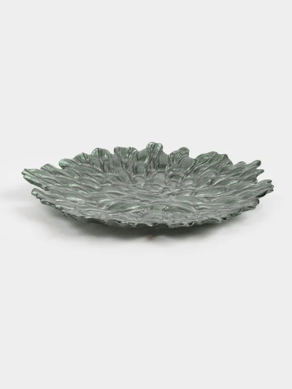 Dish, 33 cm, glass R, green, Pion color, image-3