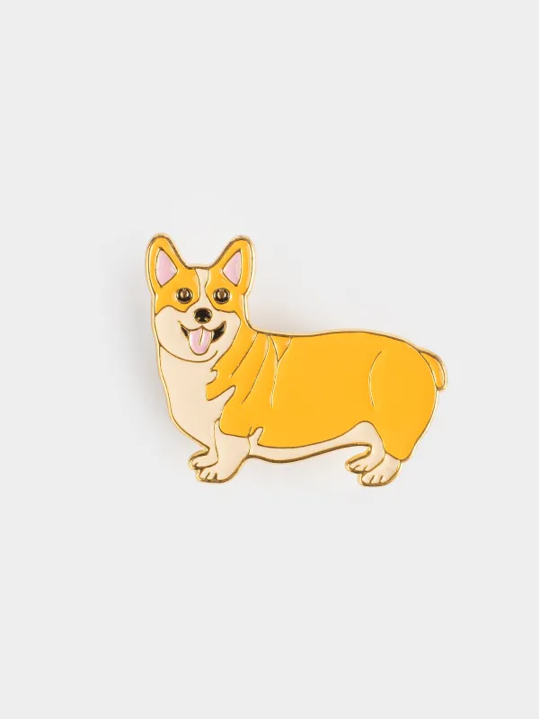 Pencil sharpener, 5x3 cm, metal, orange, Corgi, Dog, image-0