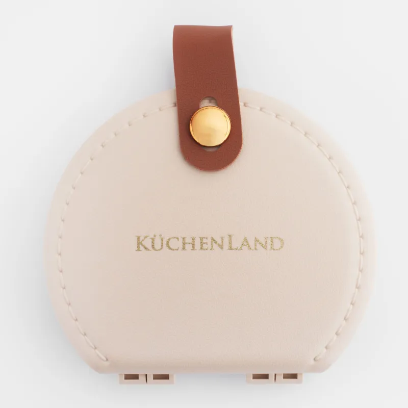 Sewing and needlework set, 13x10 cm, 21 items, in a case, polyurethane / metal, beige, Thread, image-4