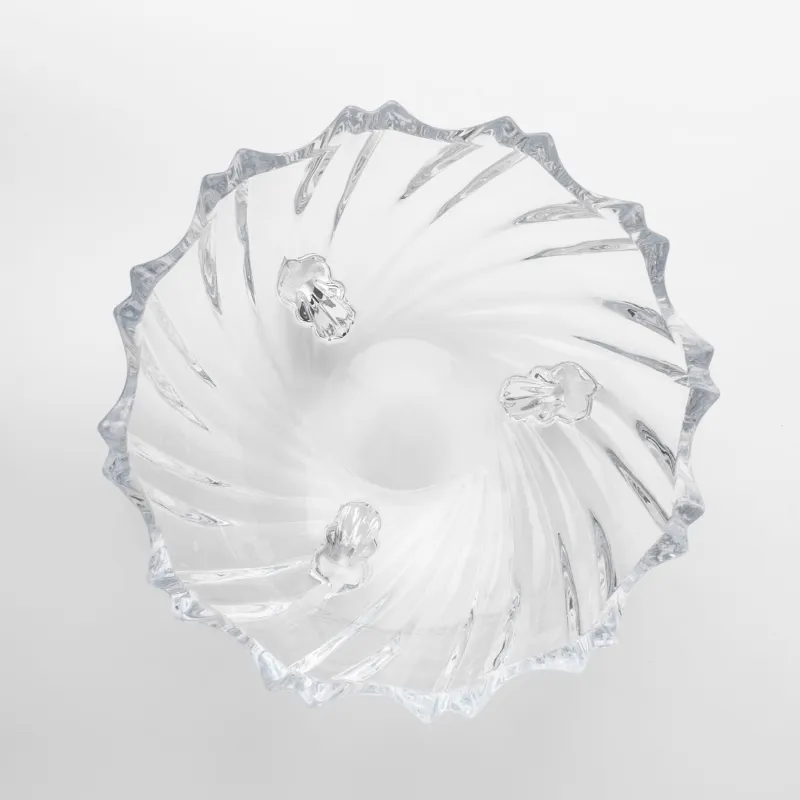 Salad bowl on legs, 23x9 cm, 830 ml, glass R, Torsido, image-1