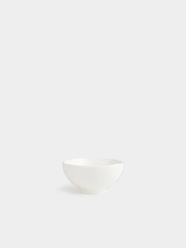 Bowl, 13x6 cm, 400 ml, porcelain N, white and gold, Kintsugi, Kintsugi, image-2