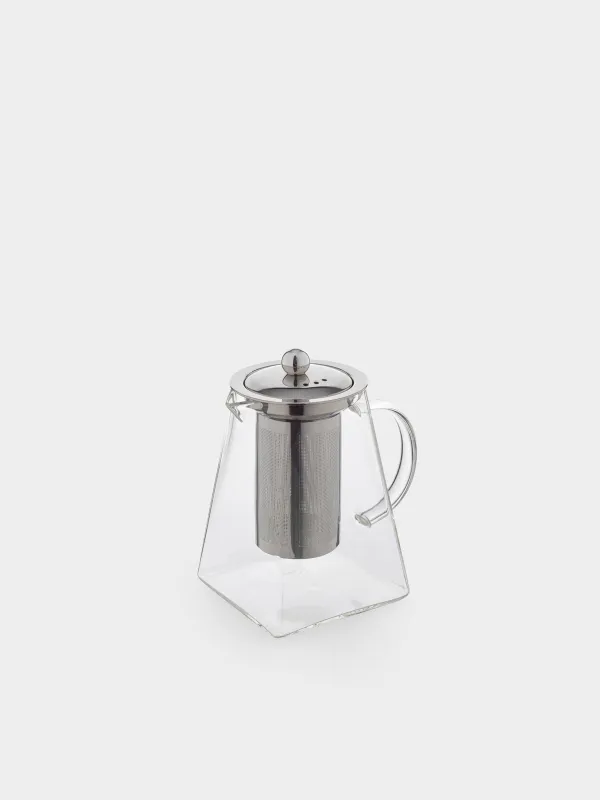 Teapot, 860 ml, glass B/steel, Pyramid, image-3