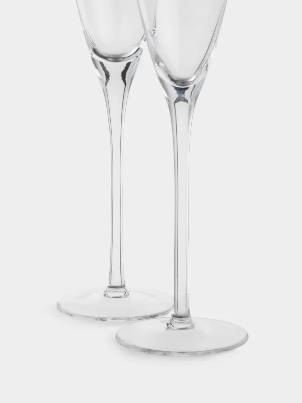 Drinking glass, 150 ml, 2 pcs, crystal glass, Charm L wavy, image-3