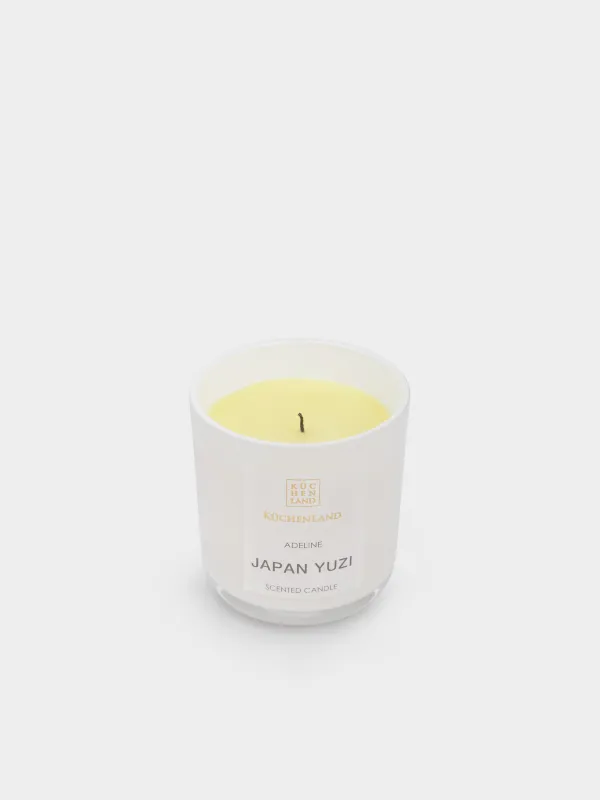 Scented candle, 9 cm, in a candle holder, with lid, glass, Japan Yuzi, Adeline, image-3