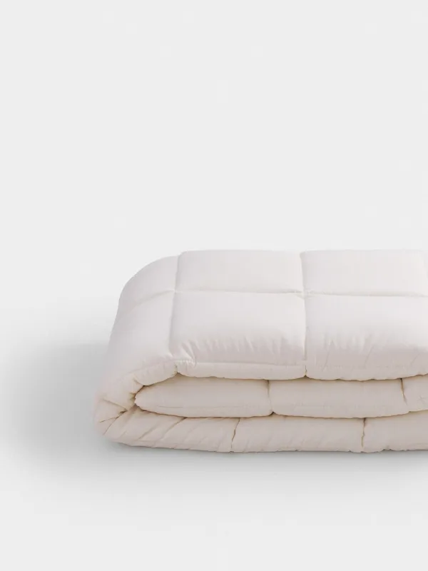Blanket, 200x220 cm, microfiber / holofiber, beige / milky, Hollow fiber, image-0