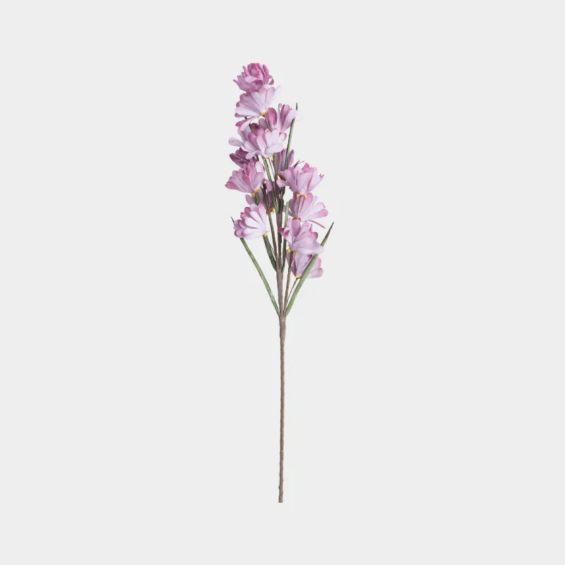 Decorative branch, 90 cm, EVA, Purple gladioli, Flower garden