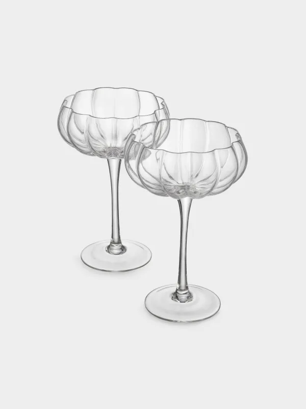 Drinking glass, 310 ml, 2 pcs, glass, Blossom, image-1