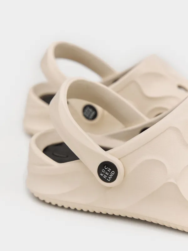 Clogs, size 35-36, EVA, beige and black, Sabot, image-4