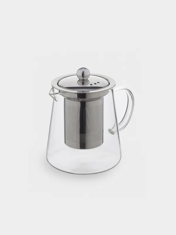 Teapot, 550 ml, glass B/steel, Pyramid, image-2