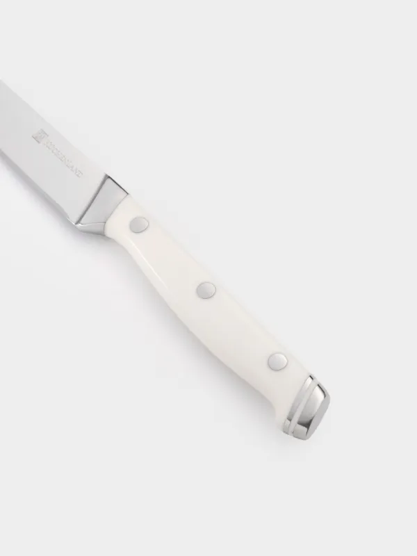 Paring knife, 9 cm, steel / plastic, white, Solo white, image-3