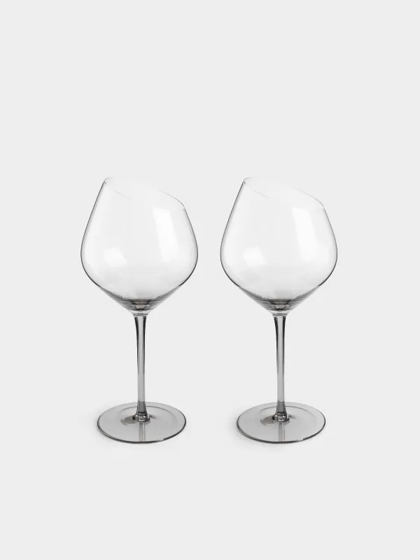 Drinking glass, 560 ml, 2 pcs, crystal glass, grey, Charm L Color, image-0