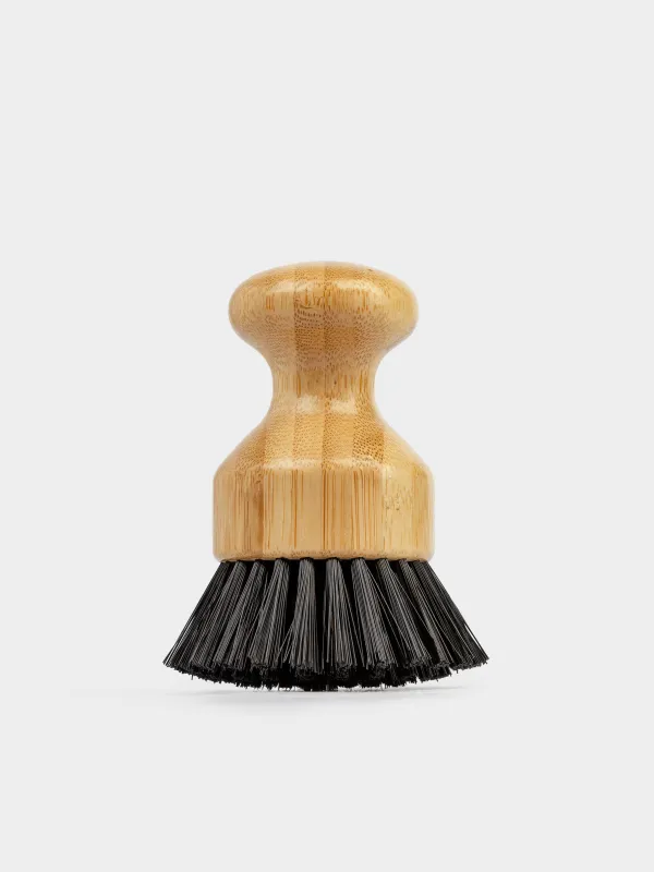 Dish washing brush, 7 cm, bamboo / plastic, black, Black clean, image-0