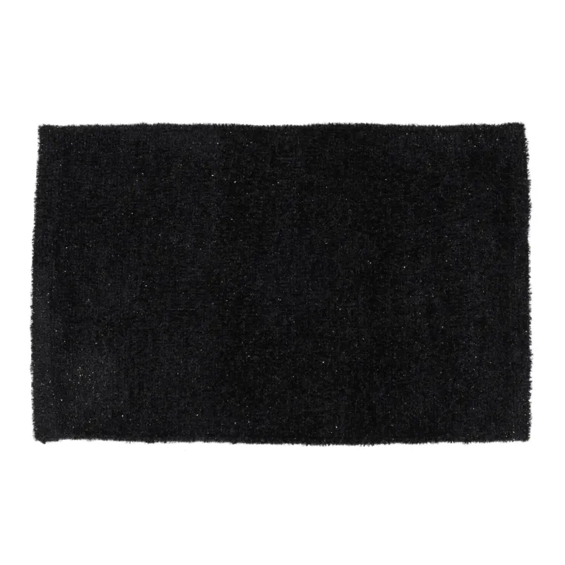 Mat, 50x80 cm, anti-slip, cotton / polyester, black, Gradan