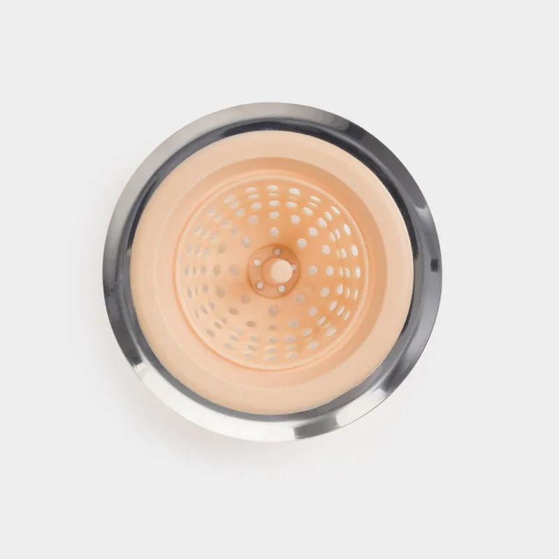 Sink filter, 11 cm, steel / rubber, beige, Keeping, image-3