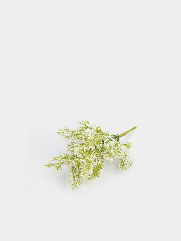 Decorative bouquet, 34 cm, plastic / paper, White flowers, Flower garden, image-1
