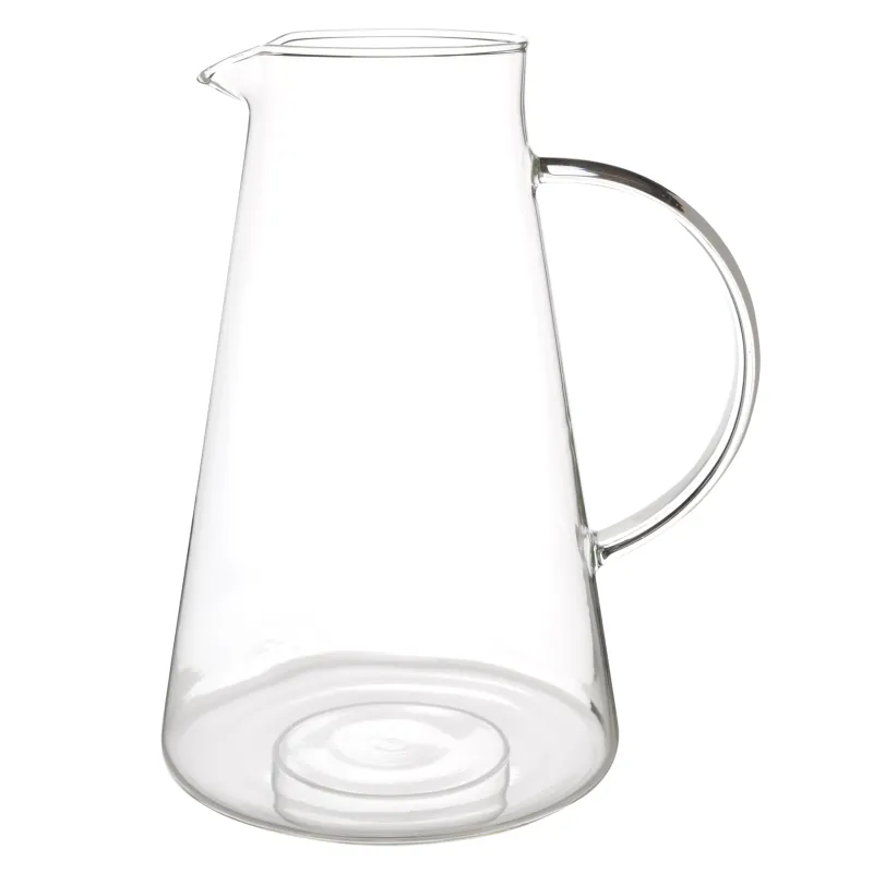 Jug, 1,7 l, with filter cover, glass B / steel, Clear, image-2
