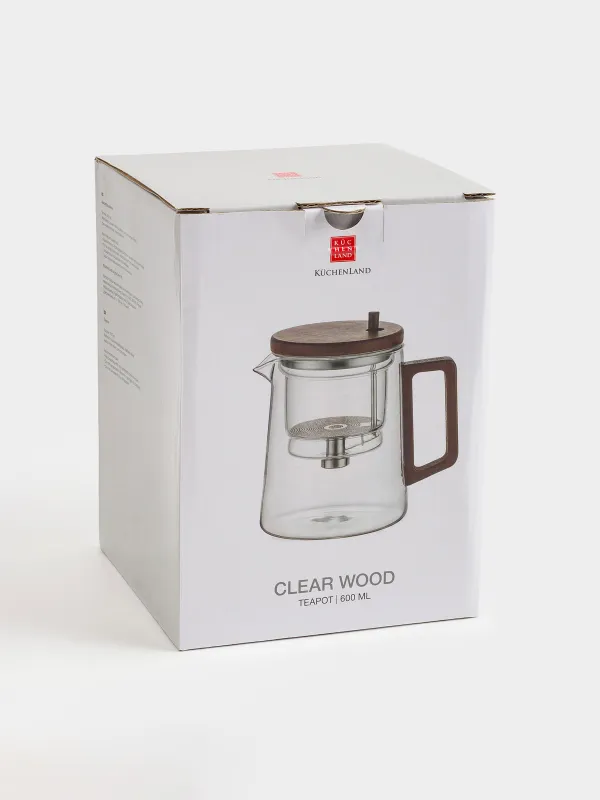 Teapot, 600 ml, glass B, Clear wood, image-6