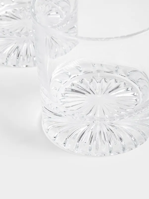 Drink set, 2 persons, 6 items, glasses / cubes, glass R / marble, Valor, image-3