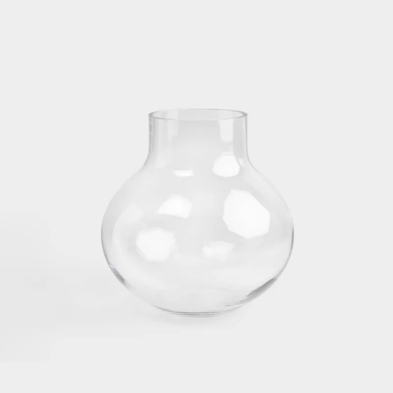 Flower vase, 25 cm, glass, Flask, Flask