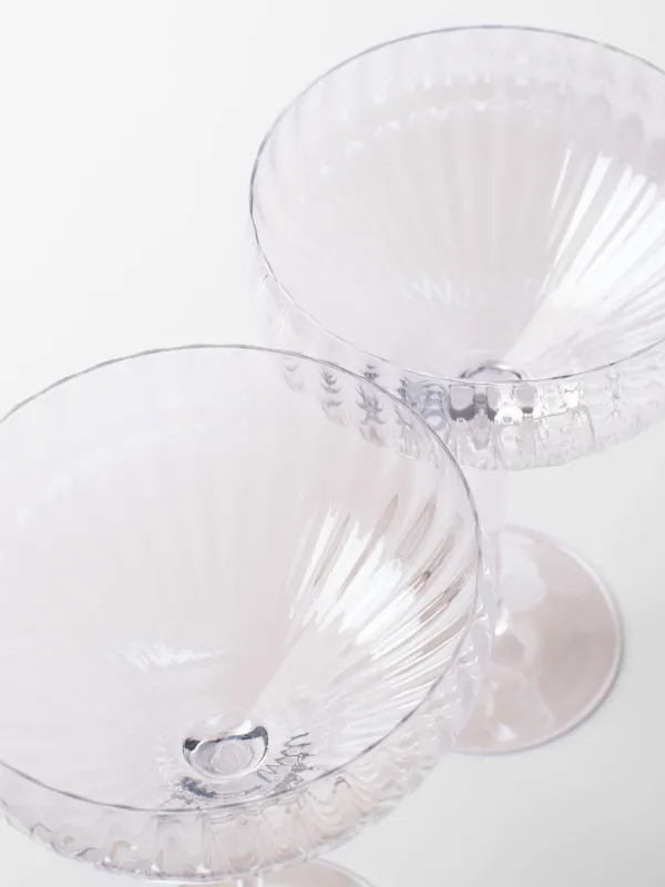 Drinking glass, 320 ml, 2 pcs, glass, mother-of-pearl, Lombardy polar, image-2