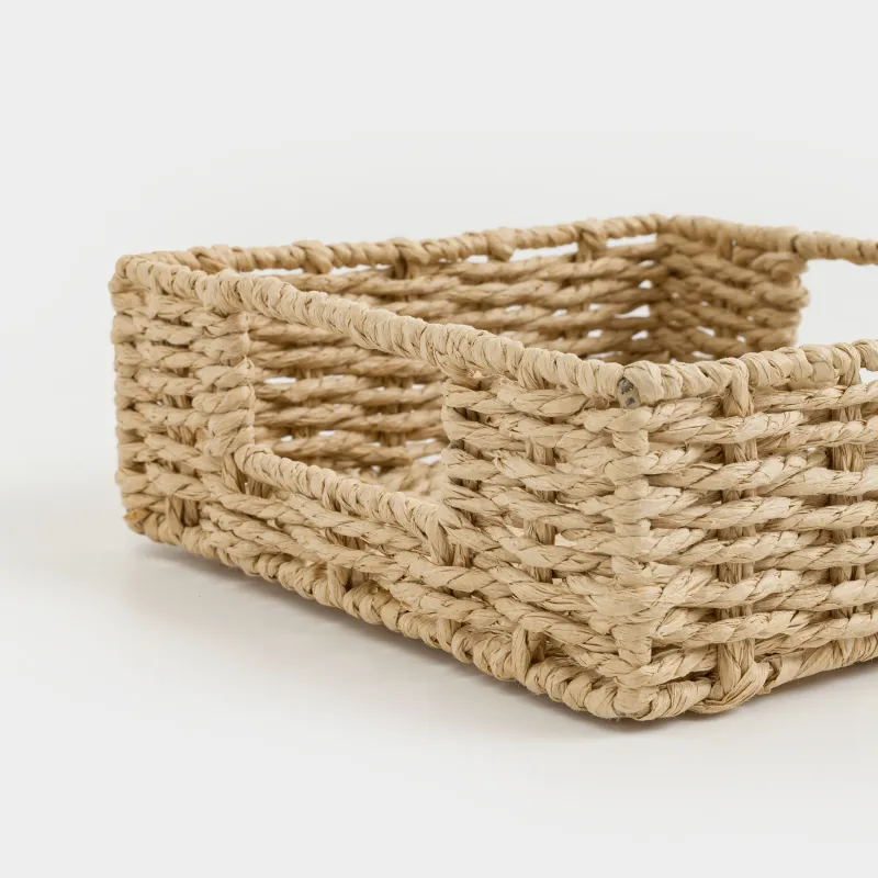 Napkin basket, 18x18 cm, braided, cellulose, Square, Braided, image-2
