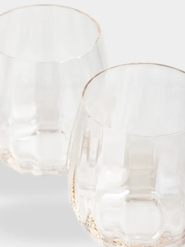 Glass, 10 cm, 450 ml, 2 pcs, glass, beige, Filo R color, image-2