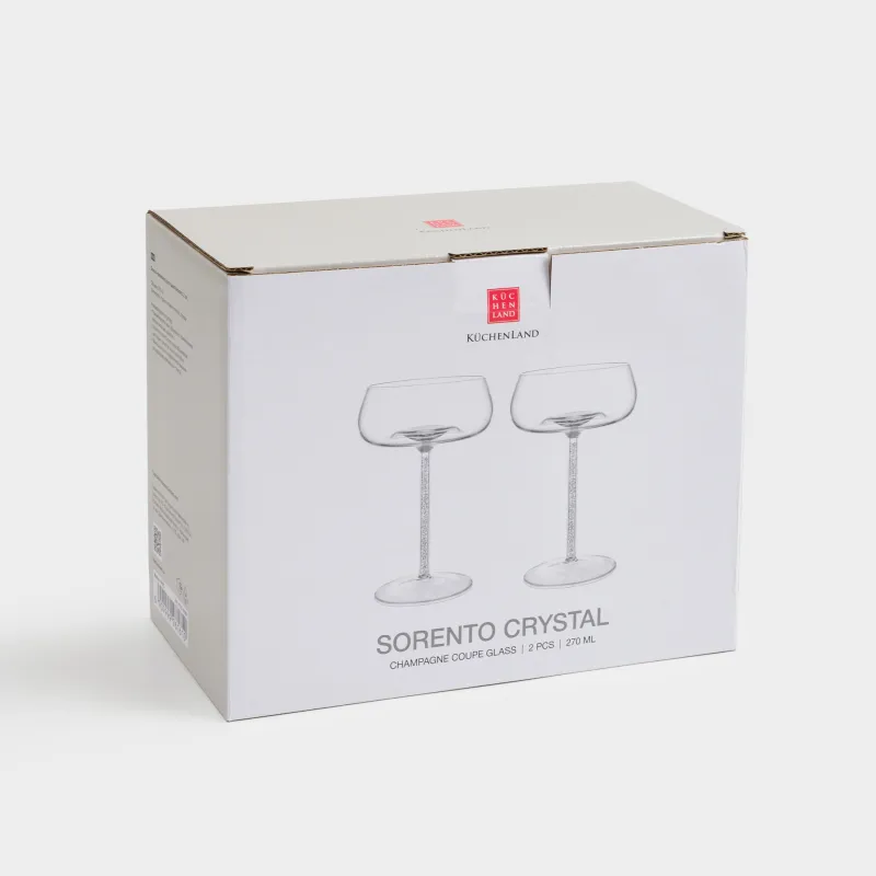 Drinking glass, 270 ml, 2 pcs, B glass / rhinestones, Sorento crystal, image-3