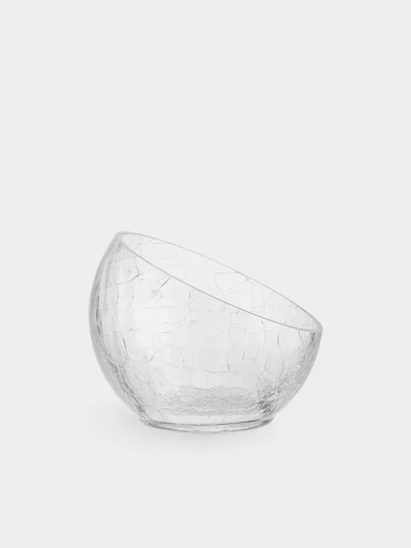 Candy bowl, 12x15 cm, glass, Craquelure, Ice, image-0