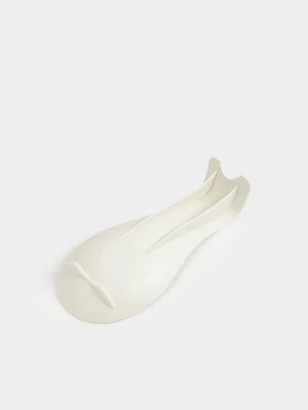 Spoon stand, 23 cm, silicone, beige, Wavelet, image-3