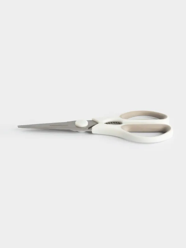 Kitchen scissors, 21 cm, steel/plastic, cream, Soft Kitchen, image-4