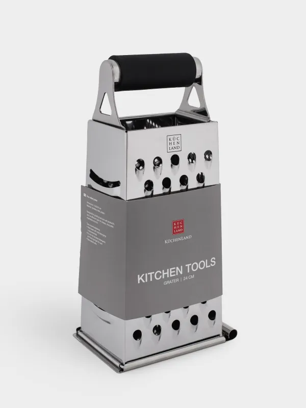 Grater, 24 cm, four-sided, black, Kitchen tools, image-6