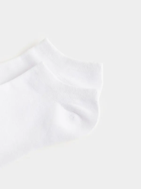 Men's socks, Size 39-42, cotton / polyester, white, Basic, image-2