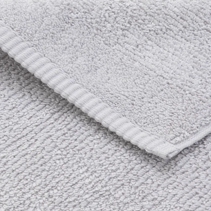 Towel, 70x140 cm, cotton, light gray, Terry cotton, image-4