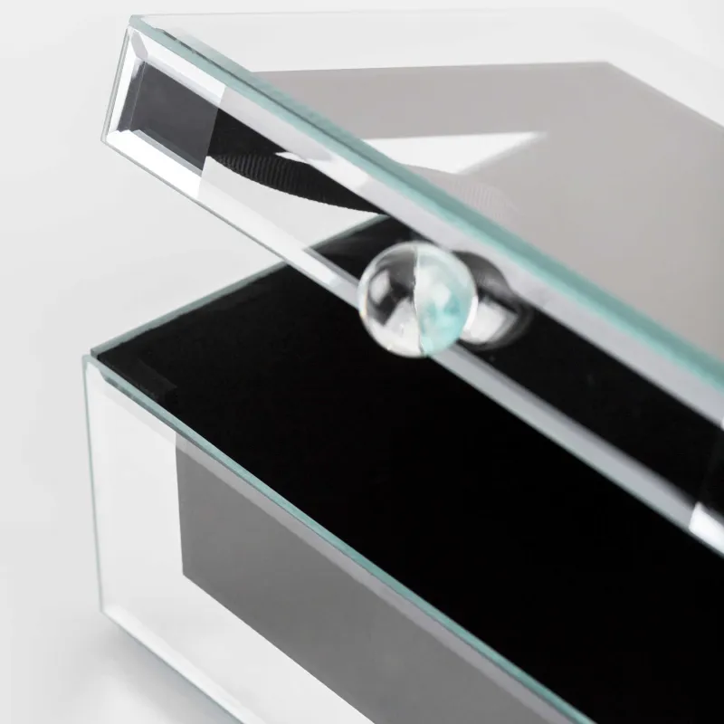 Jewelry box, 20x14 cm, glass, Mirror, Glossy, image-4