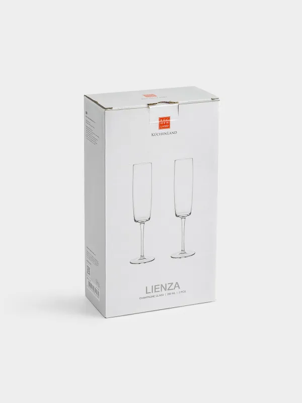 Drinking glass, 260 ml, 2 pcs, crystal glass, Lienza, image-6